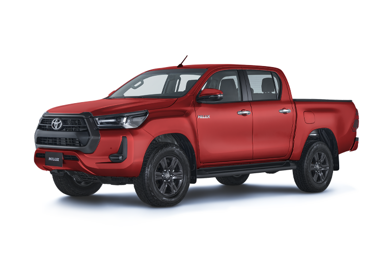 hilux rojo metalico