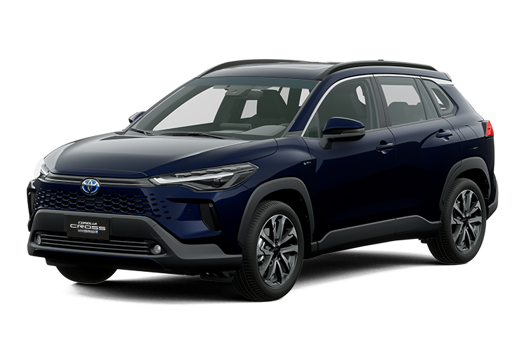 corolla cross azul metalico